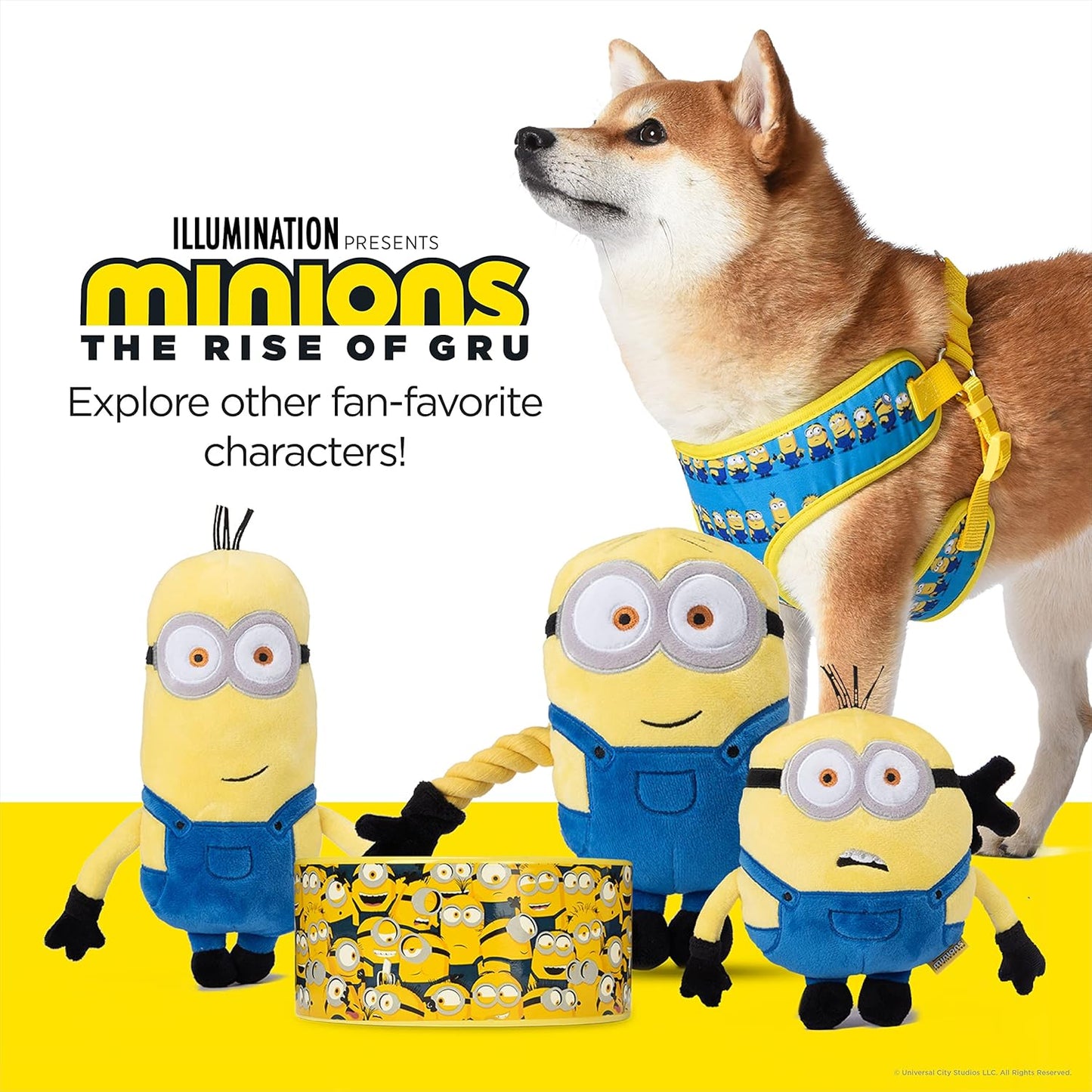 Dog Harness, Small, Blue in a Row | Comfortable Mesh No-Pull Dog Harness| Gifts for Fans and Their Pets | Officially Licensed Pet Product from Universal Studios