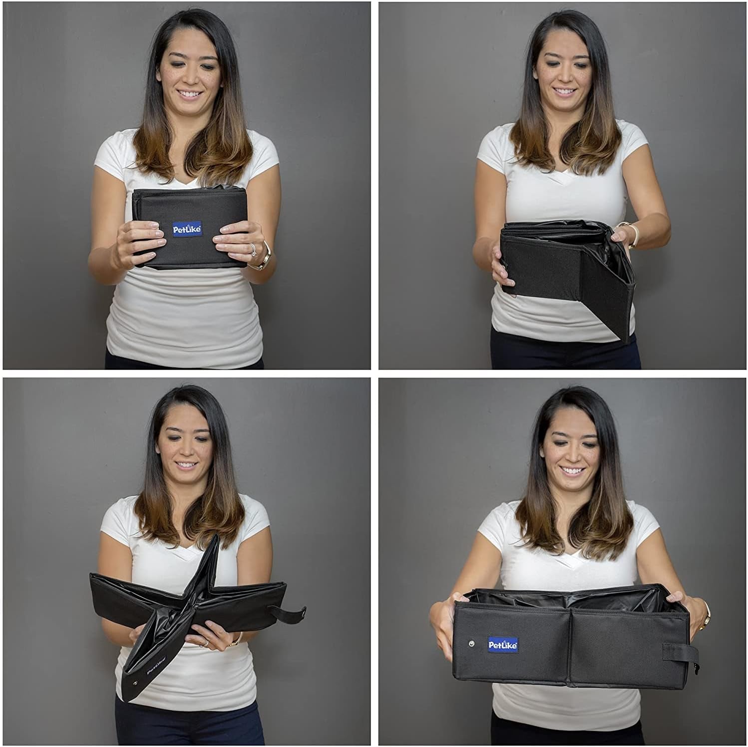 Travel Cat Litter Box Foldable, Leak-Proof Portable Litter Box, Collapsible Cat Litter Box for Small Medium Cats